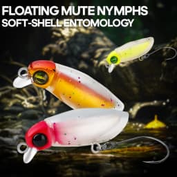 TAIYU Luminous Micro Minnow Bait 2.3g Spinners Artificial Hard Fishing Lure Topwater Crankbait Tackle for Bass Trout
