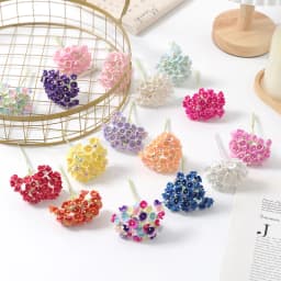 1/3/5Pcs Artificial Flower Bouquet Silk 11cm Fake Flowers for Home Decor Garden Wedding Decoration DIY Craft Gifts Accessories