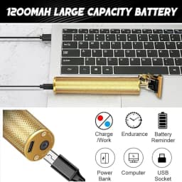 2025 Vintage T9 Hair Clipper /Accessories | USB Fast Charge LCD Shaver | 0mm Bald Cutting Machine Barber for Men Home Haircut