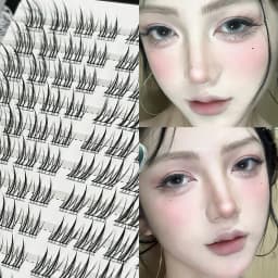 3/6/10 Rows Natural Charming Lashes Y2k Segmented Foxes Eyelash Extension Fluffy Single Clusters False Eyelashes Makeup Tools