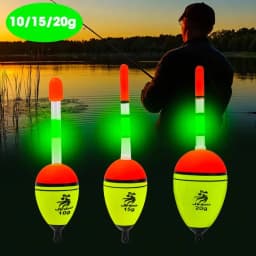 2/3/6Pcs EVA Luminous Fishing Night Float Light Stick Foam Plastic Bobber Sea Rock Fishing Floats Buoyancy Bobber
