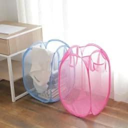Foldable Color Mesh Clothes Dirty Clothes Basket Household Mesh Dirty Clothes Basket Storage Basket Storage Bucket Laundry Baske