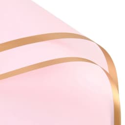 10 Sheets Flower Wrapping Paper with Golden Edges Waterproof Bouquet Packaging Ideal for DIY Weddings Birthdays Presents Package