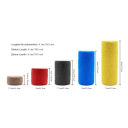 3/6/12/24Pcs Black White Sport Self Adhesive Elastic Bandage Wrap Tape Elastoplast For Knee Support Pads Finger Ankle Palm