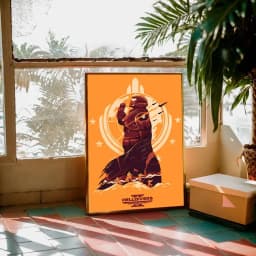 Game H-Helldivers Vintage Posters Sticky Vintage Room Home Bar Cafe Decor Kawaii Room Decor