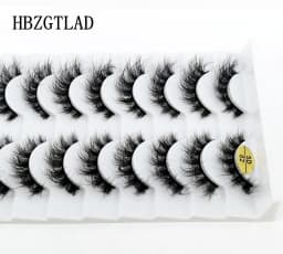 HBZGTLA 10paris Cat Eyelashes Fluffy Mink Eyelashes Natural Look False Lashes for Daily Party Wedding Lightweigh Reusable Makeup