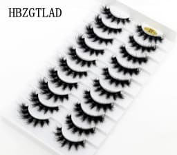 HBZGTLA 10paris Cat Eyelashes Fluffy Mink Eyelashes Natural Look False Lashes for Daily Party Wedding Lightweigh Reusable Makeup
