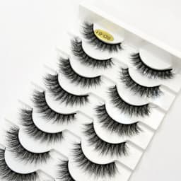 HBZGTLA 10paris Cat Eyelashes Fluffy Mink Eyelashes Natural Look False Lashes for Daily Party Wedding Lightweigh Reusable Makeup