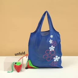 Foldable Shopping Bag Convenient Carry Bag Reusable Storage Pocket Bag Strawberry Handbag