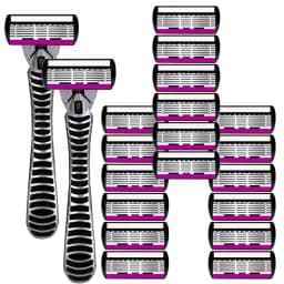 6-Layer Classic Razor, Razor Set, Stainless Steel Blade, Manual Safety Razor, Reusable Blade, Silicone Anti-Skid Layer