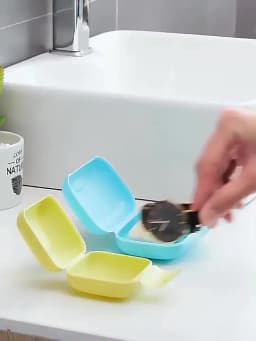 Portable Travel Soap Box Container Bathroom Acc Home Plastic Soap-Boxes with Cover Small/big Sizes Candy Color Soaps Dish Holder