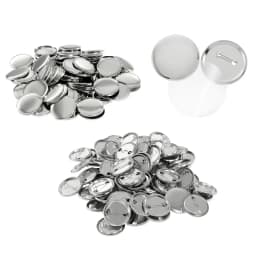 100Set Blank Badge Pin Button Maker Making Parts Supplies 25mm 32mm 37mm 44mm 58mm DIY Button Making for Punch Press Machine