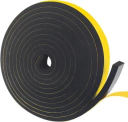 1 Roll 1-10mm Thick Strong Adhesion EVA Black Sponge Foam Rubber Tape Anti-Collision Seal Strip Width 5-40mm Sound Insulation St