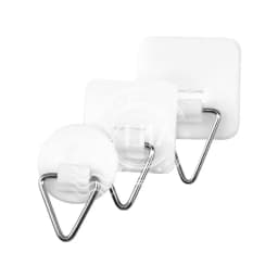 10PCS Invisible Adhesive Plate Hanger Self-Adhesive Wall Dish Hanging Hook Vertical Pictures Holders Home Art Decor Accessories