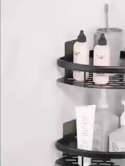 Bathroom Shelf Bathroom Towel Rack Shelves Wall Shower Shampoo Rack No Drill Shelf Bathroom Tripod Storage Rack