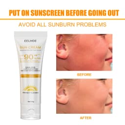 EELHOE Sunscreen Spf 90 Whitening Sun Cream for Face Body Oil-control Bleaching Face Moisturizer Sunblock Skin Protective Cream