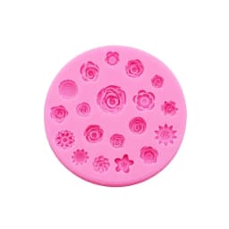 Flowers Silicone Mold Flower Resin Phone Case Head Rope Hair Card Jewelry Accessories Mold Flower Chocolate Cake Silicone Mold