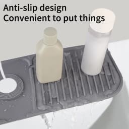 Kitchen Silicone Faucet Mat Faucet Water Catcher Mat Sink Splash Pad Countertop Protector Bathroom