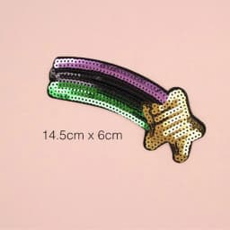 Big Sequin Applique Patches Transfer for clothing Backpacks Jackets Iron-on Stitch Sewing Applications Adhesive Thermoadhesive