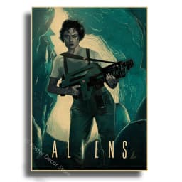 Monsters Movie Poster Retro Kraft Paper Prints Vintage Home Decor Picture Living Room Decoration Horror Film Art Wall Painting