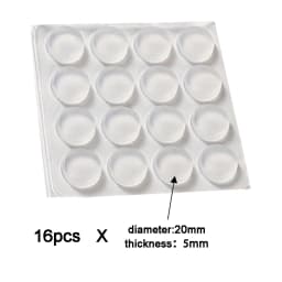 100Pcs Soft Silicone Rubber Anti Slip Bumpers Feet Pads Damper Buffer Cabinet Bumpers Silicone Furniture Pads Drawer Door Pad