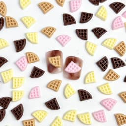 50pcs Resin Chocolate Nail Charms Cream Flatback Nail Art Decoration Accessories DIY Ornaments Crafts