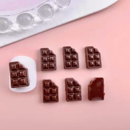 50pcs Resin Chocolate Nail Charms Cream Flatback Nail Art Decoration Accessories DIY Ornaments Crafts