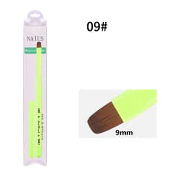 Green Nail Brush Gel Brush For Manicure Acrylic UV Gel Extension Pen Nail Polish Painting Drawing Brush