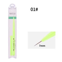 Green Nail Brush Gel Brush For Manicure Acrylic UV Gel Extension Pen Nail Polish Painting Drawing Brush