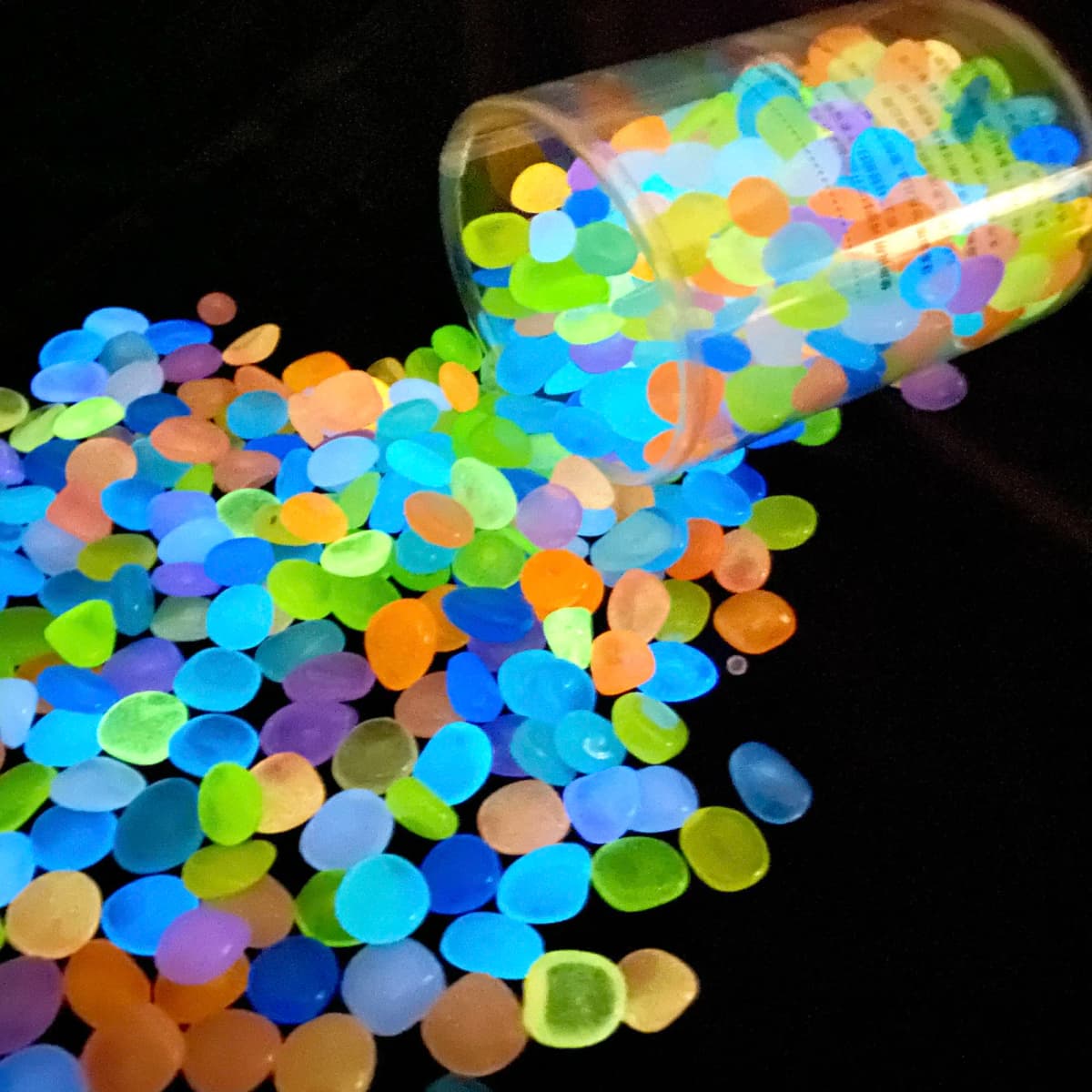 100 Pcs Luminous Rock, Stone Luminous Dark Garden Pebbles, Sidewalk Fish Tank Decoration, Aquariums, Fish Tanks loom