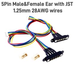 1/3/5 Pair Spring Loaded Male Female 2.54 MM Pitch 2P 3 4 5 6 7 8 9 Pole Through Holes PCB BTB Connector 2A DC Magnetic Pogo Pin