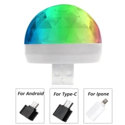 USB LED Disco DJStage Car Light Portable Family Party Ball Colorful Light Bar Club Stage Effect Lamp Mobile Phone Lighting
