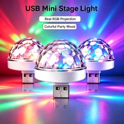 USB LED Disco DJStage Car Light Portable Family Party Ball Colorful Light Bar Club Stage Effect Lamp Mobile Phone Lighting