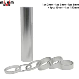 Aluminum Spacer 1-1/8" 28.6mm Bicycle Front Fork Standpipe Headset Stem Alloy Washer 50/100/150mm Height Handlebar Rise-up Adjus