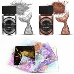 20 Ml Shimmer Metallic Gold Silver Color Pigment Pearlescent Colorant Pearl Pigment Dye UV Resin Epoxy Colour Jewelry Making