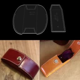 YOMDID Glasses Bag Leather Template Acrylic Mold Sun Glasses Storage Bag Handmade Stencil DIY Handcraft Leather Supplies Durable