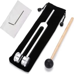 Miwayer 128 Hz Tuning Fork Set Weighted Bio-Acoustic Tuning Fork for Healing Chakra,Sound Therapy,Reliever Stress