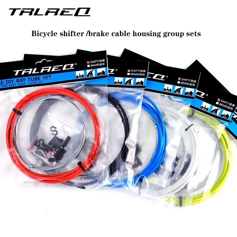 RGO Bicycle Brake Cable Housing Group Set For MTB Mountain Bike Derailleur Shifter Lever Cable With Bike Cable Cap