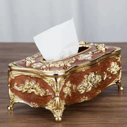 European Tissue Box, High-End Hotel Restaurant Napkin Extraction Box, Kitchen and Living Room Tabletop Tissue Storage Box