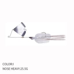 New Style 25.5G Spinnerbait Bladed Swimbait Jig Head Silicone Skirt Carp Fishing Buzz Artificial Bait Metal Spoon Jigging Lure