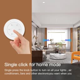 ZigBee Smart Knob Switch Dimmer Removeable Wireless Scene Linkage Push Button Light Automation Scenarion Panel for Tuya Smart