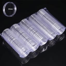 10/100p 21-46mm Transparent Plastic COINN Holder COINN Collecting Box Case for COINN Storage Capsules Protection Boxes Container