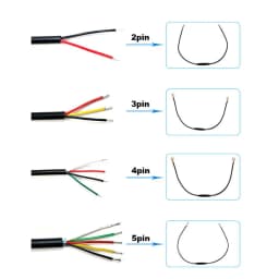 6mm M6 2/3/4/5 Pin core male female Electric ebike Butt Plug power Cable Connector waterproof Scooter Brake Signal Sensor