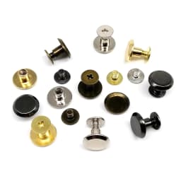 20pcs Round Head 10mm Screwback Chicago Screw Nail Binding Rivet Stud for Leather Shoulder Bag Knapsack Belt Strap Wallet