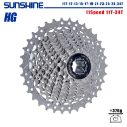 SUNSHINE Road Bike Cassette 8/9/10/11/12 Speed 23/25/28/32/34/36T k7 Cassette 8V 9V 10V 11V 12V for SHIMANO HG