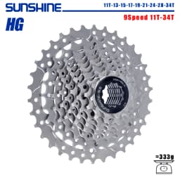 SUNSHINE Road Bike Cassette 8/9/10/11/12 Speed 23/25/28/32/34/36T k7 Cassette 8V 9V 10V 11V 12V for SHIMANO HG