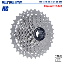 SUNSHINE Road Bike Cassette 8/9/10/11/12 Speed 23/25/28/32/34/36T k7 Cassette 8V 9V 10V 11V 12V for SHIMANO HG