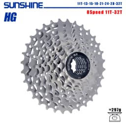 SUNSHINE Road Bike Cassette 8/9/10/11/12 Speed 23/25/28/32/34/36T k7 Cassette 8V 9V 10V 11V 12V for SHIMANO HG