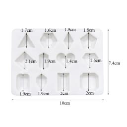Gemstone Diamond Silicone Cake Baking Mold Sugarcraft Chocolate Cupcake Resin Tools Fondant Decorating Tools
