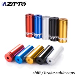 ZTTO 10pcs MTB Road Bike Brake Cable Tips Crimps Aluminum Alloy Bicycle Derailleur Shift Cable End Caps Inner Wire Ferrules